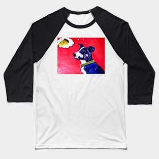 Pizza Dog Baseball T-Shirt